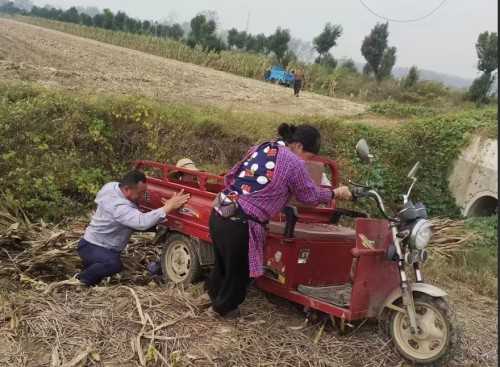 送货途中的靓丽风景